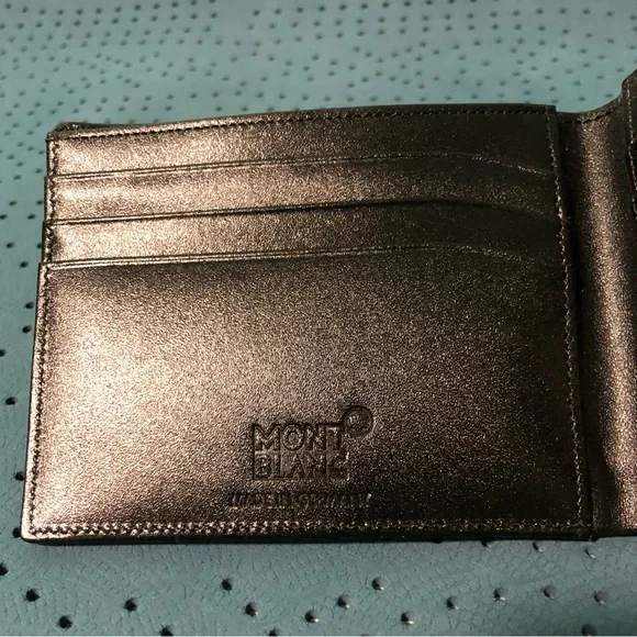 New Mont Blanc Beautiful men’s  Leather Wallet - Picture 5 of 6